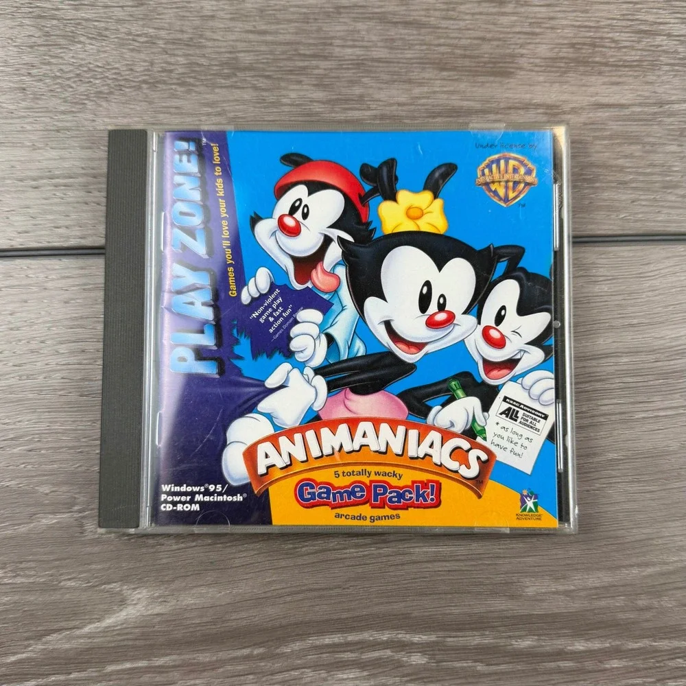 Knowledge Adventure Animaniacs Game Pack Arcade Games PC Mac 1997